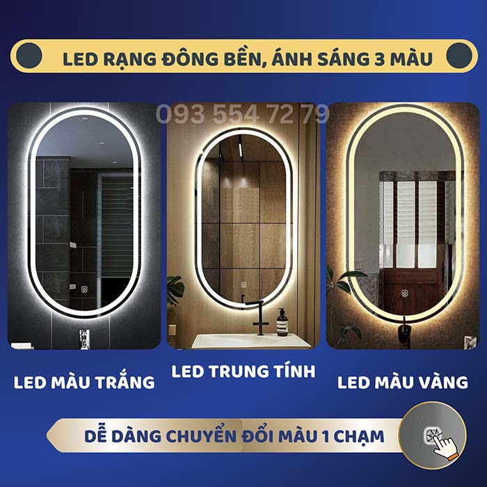 guong led 3 mau dep